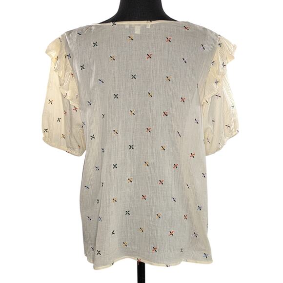 Madewell Embroidered Gazebo Top XL - Picture 6 of 13